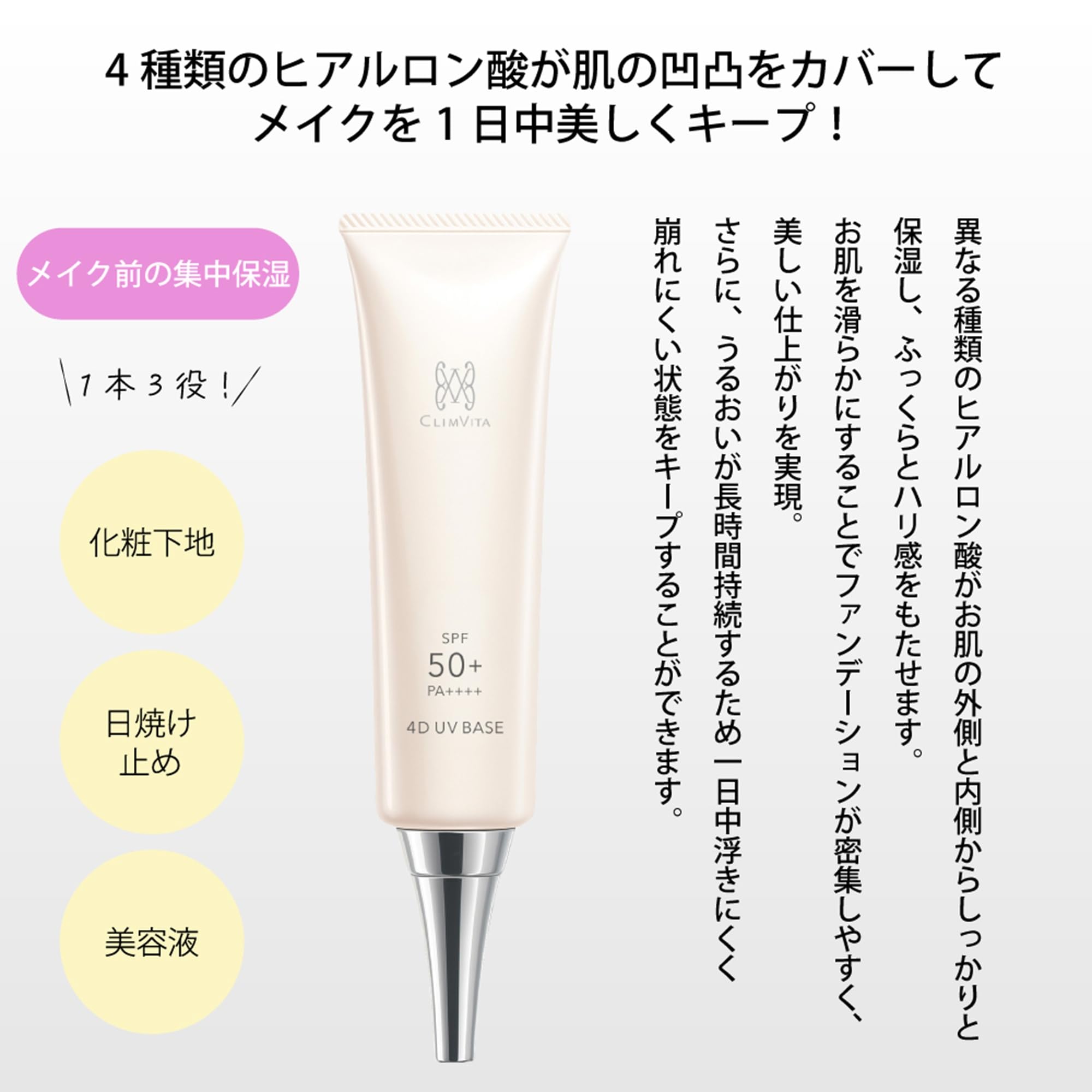 Amazon.co.jp: CLIMVITA(クリムヴィータ) 4D UV BASE ベース 日焼け